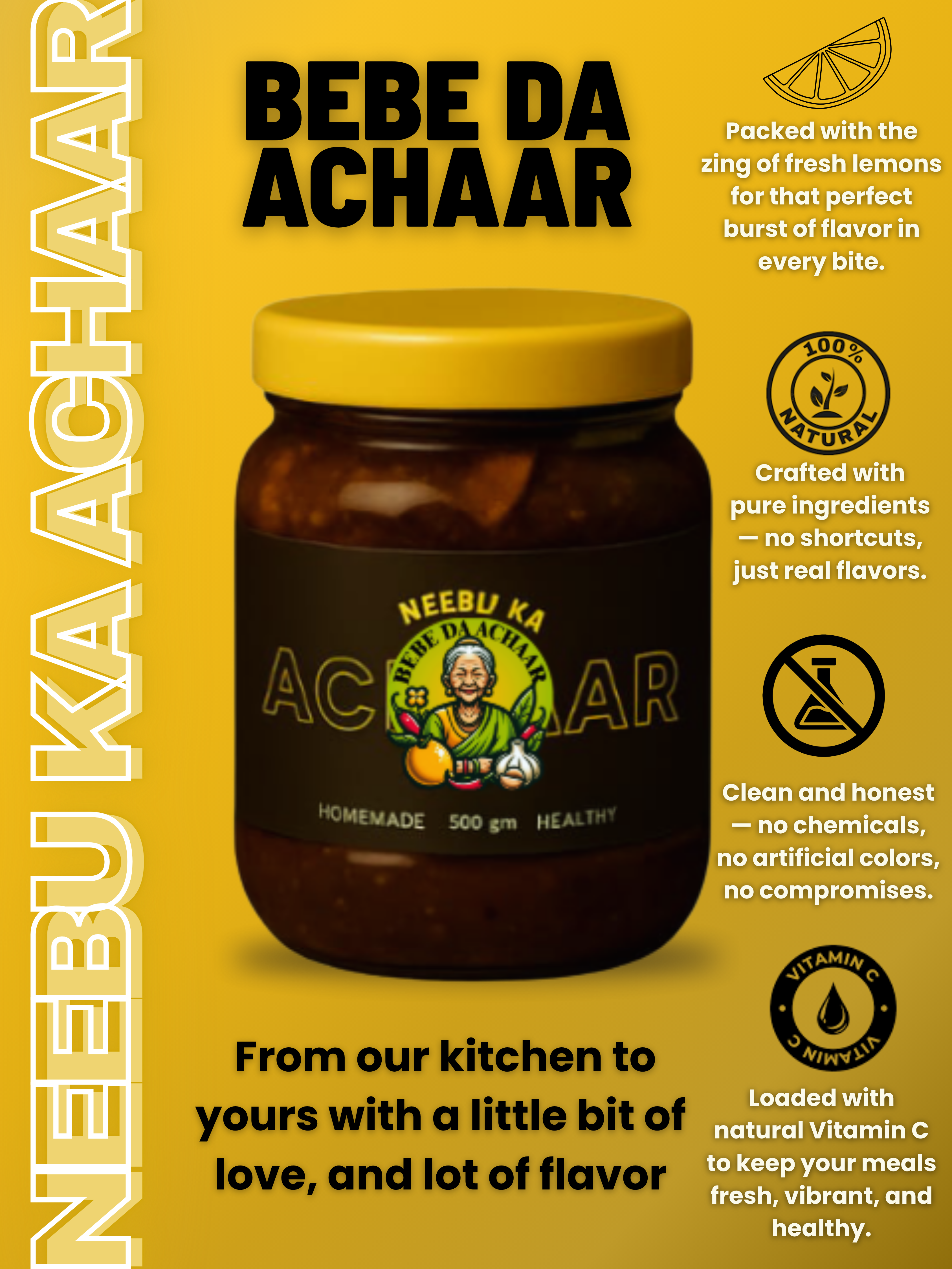 Nimbu ka Khatta Meetha Achaar